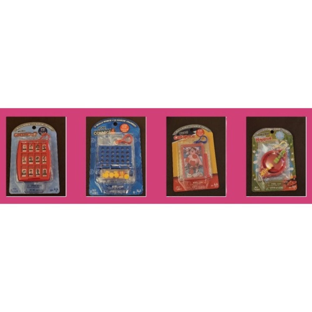 Hasbro Micro Games Lot Connect 4 Guess Who Hungry Hippos Operation Tara Toy NEW